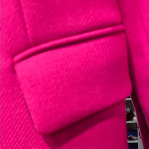 Vibrant Pink Double-Breasted Coat - Picture 3 of 5